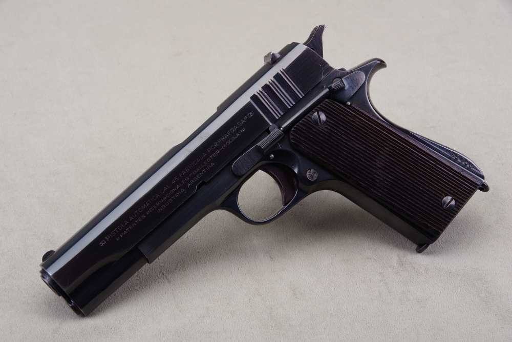 All Original WW II  British Contract Ballester-Molina 45 ACP 5'' Blue 98%  -img-25