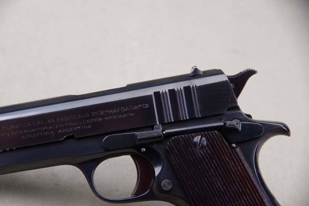 All Original WW II  British Contract Ballester-Molina 45 ACP 5'' Blue 98%  -img-4
