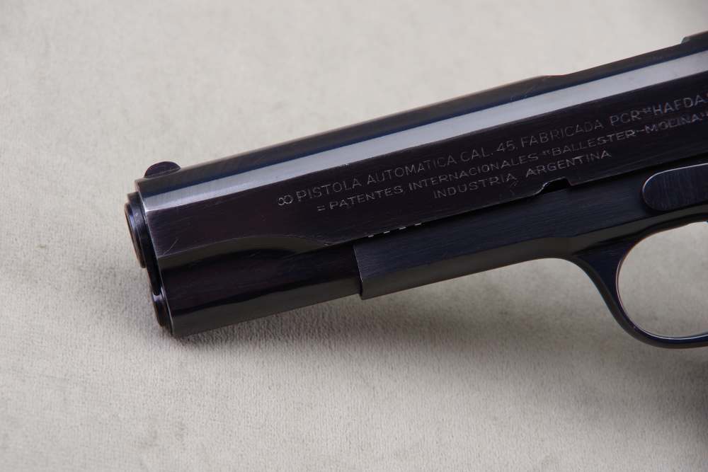 All Original WW II  British Contract Ballester-Molina 45 ACP 5'' Blue 98%  -img-3