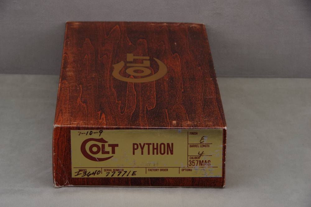 Exceptional 1977 Colt Python 4'' & 6'' Pair 357 Mag Blue Consecutive #s NIB-img-45