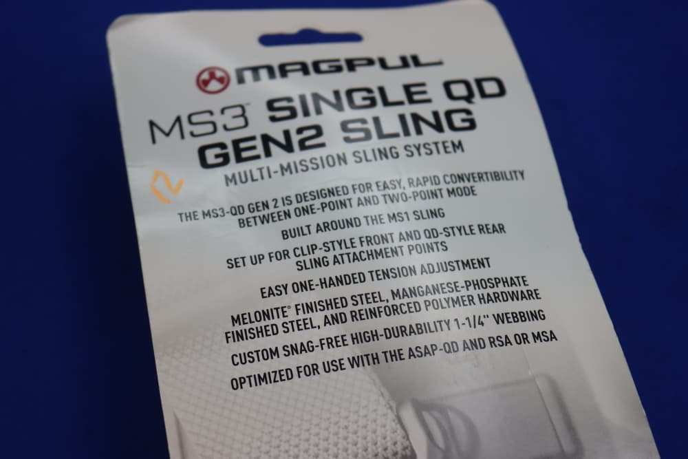 Magpul MS3 Single QD GEN2 Rifle Sling MAG515 Black ADJ Tactical Gun System -img-5