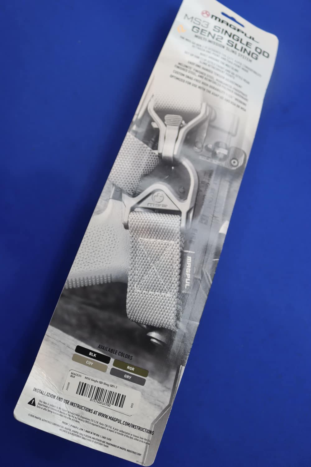 Magpul MS3 Single QD GEN2 Rifle Sling MAG515 Black ADJ Tactical Gun System -img-6