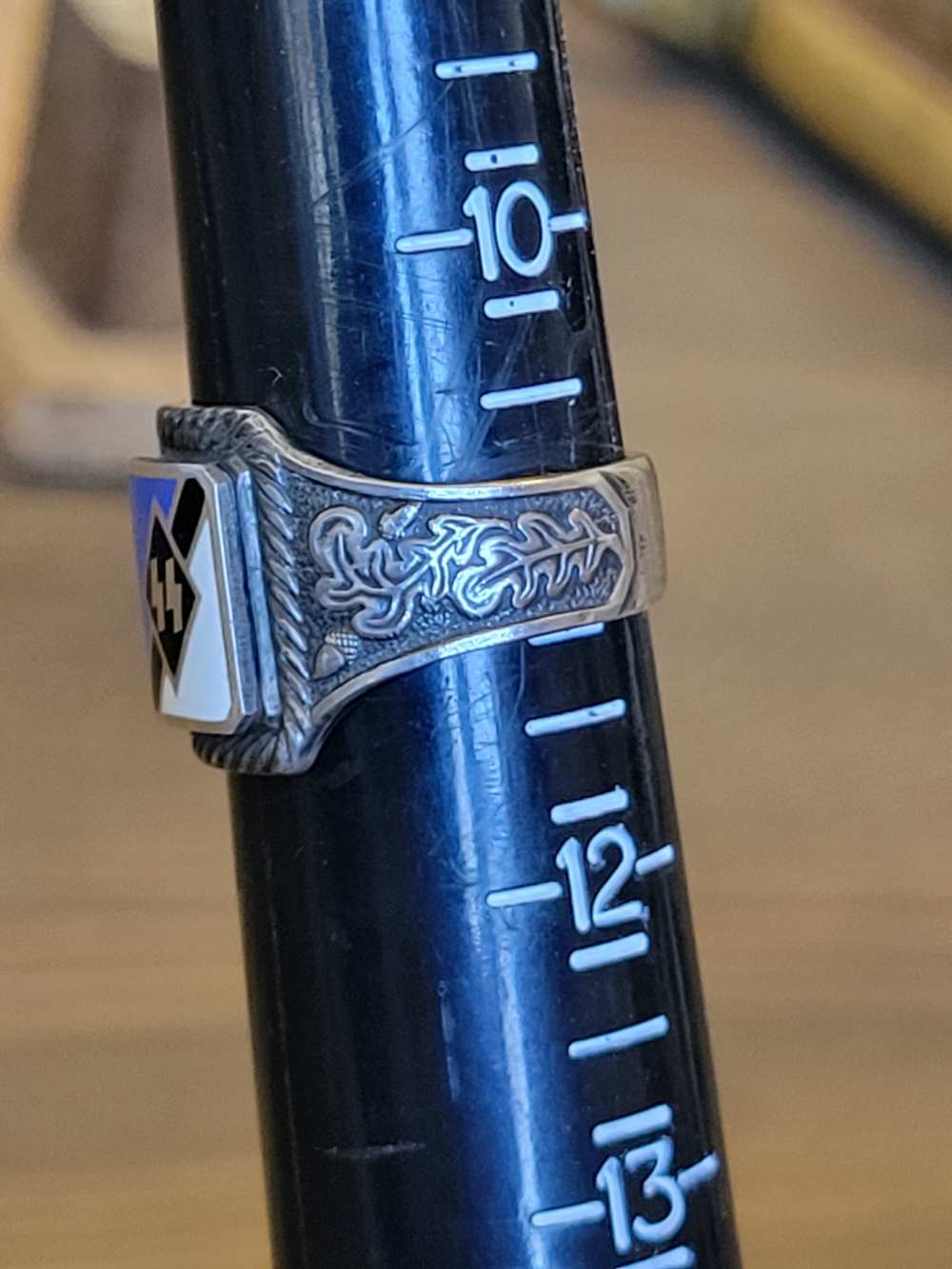 Excellent Copy SS Officer's Ring Shilling & Pendant-img-5