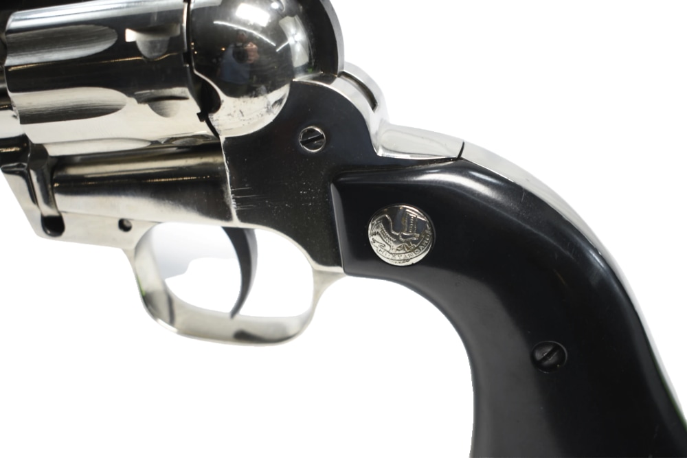 HIGH STANDARD Double Nine W101 9 shot revolver Nickle finish 5.5in MFG 1958-img-8