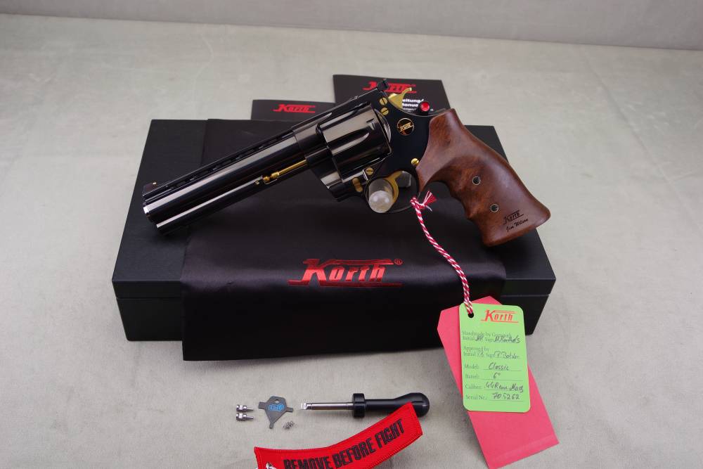 Exceptional & Scarce 2020 Korth Classic 44 Mag 6'' Black DLC 100% NIB-img-9