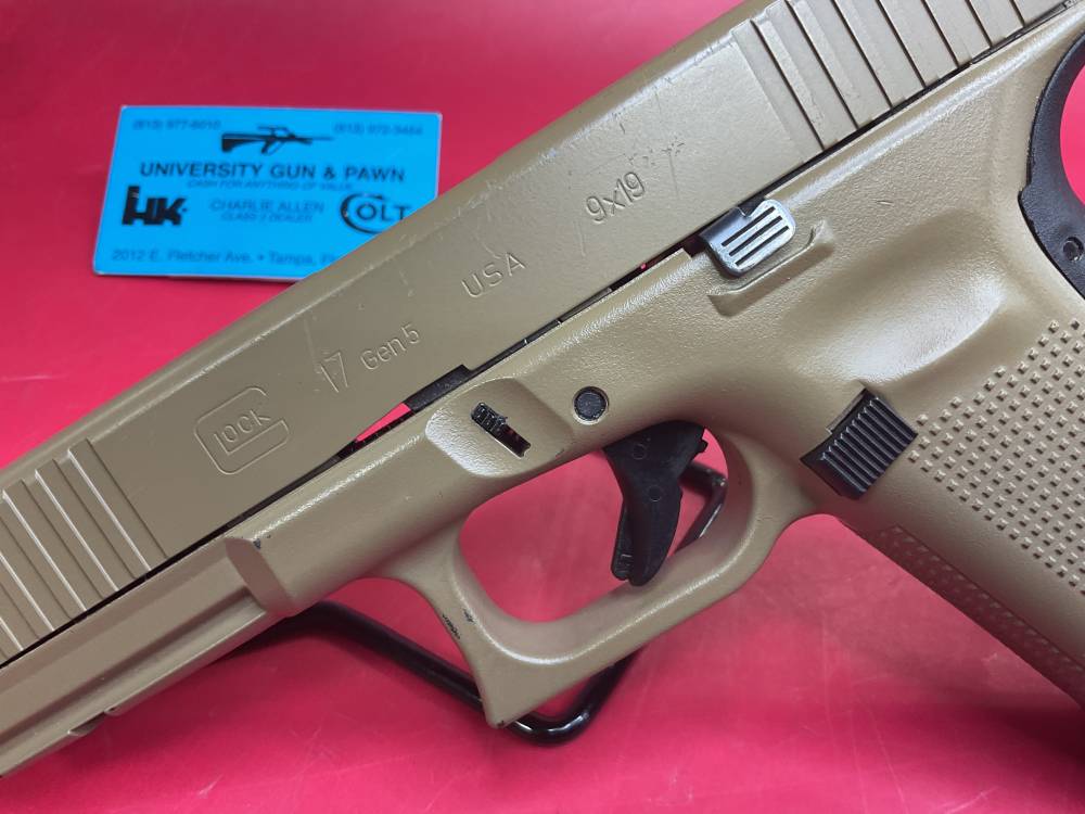 Glock 17 GEN5 9mm 4.5” - FDE - G17 Gen 5 Tan-img-4