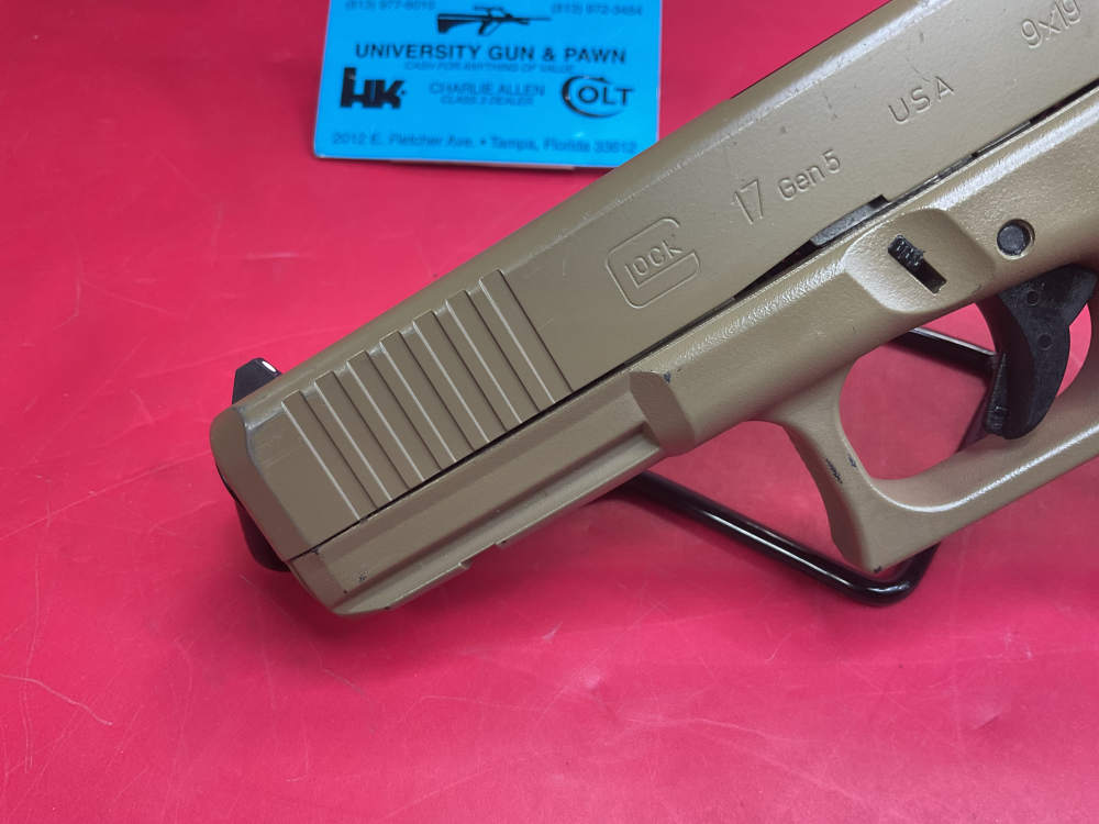 Glock 17 GEN5 9mm 4.5” - FDE - G17 Gen 5 Tan-img-5