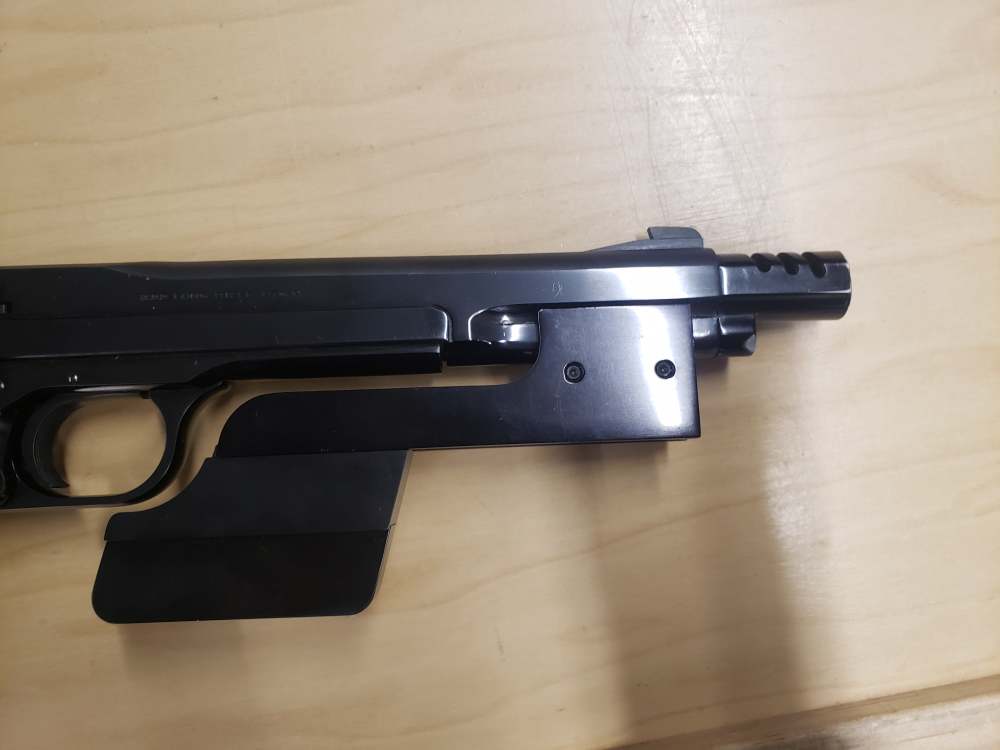 Superb 1959 S&W 41 22lr Match Weight Boxed Muzzle Brake-img-4