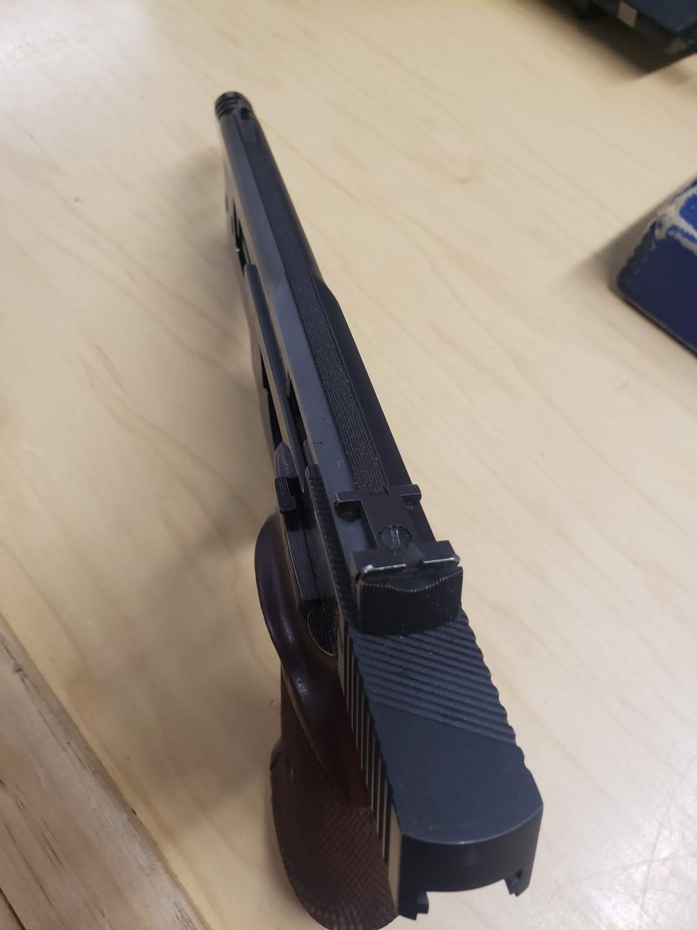 Superb 1959 S&W 41 22lr Match Weight Boxed Muzzle Brake-img-8