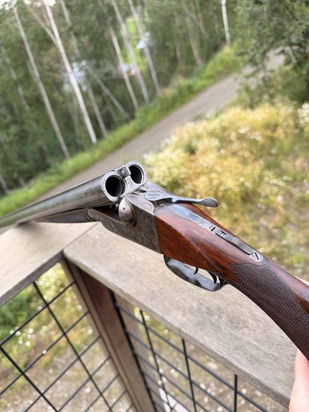 1902 Ithica Gun Co. Grade 3 Ejector, Auto Safety, Double Teigger, 16 Gauge-img-2