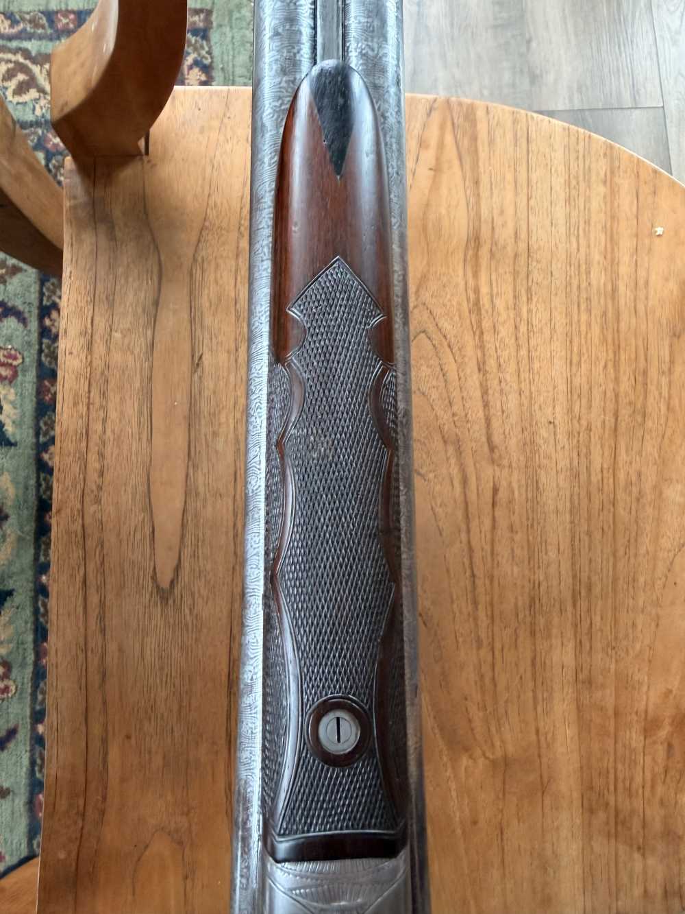 1902 Ithica Gun Co. Grade 3 Ejector, Auto Safety, Double Teigger, 16 Gauge-img-9