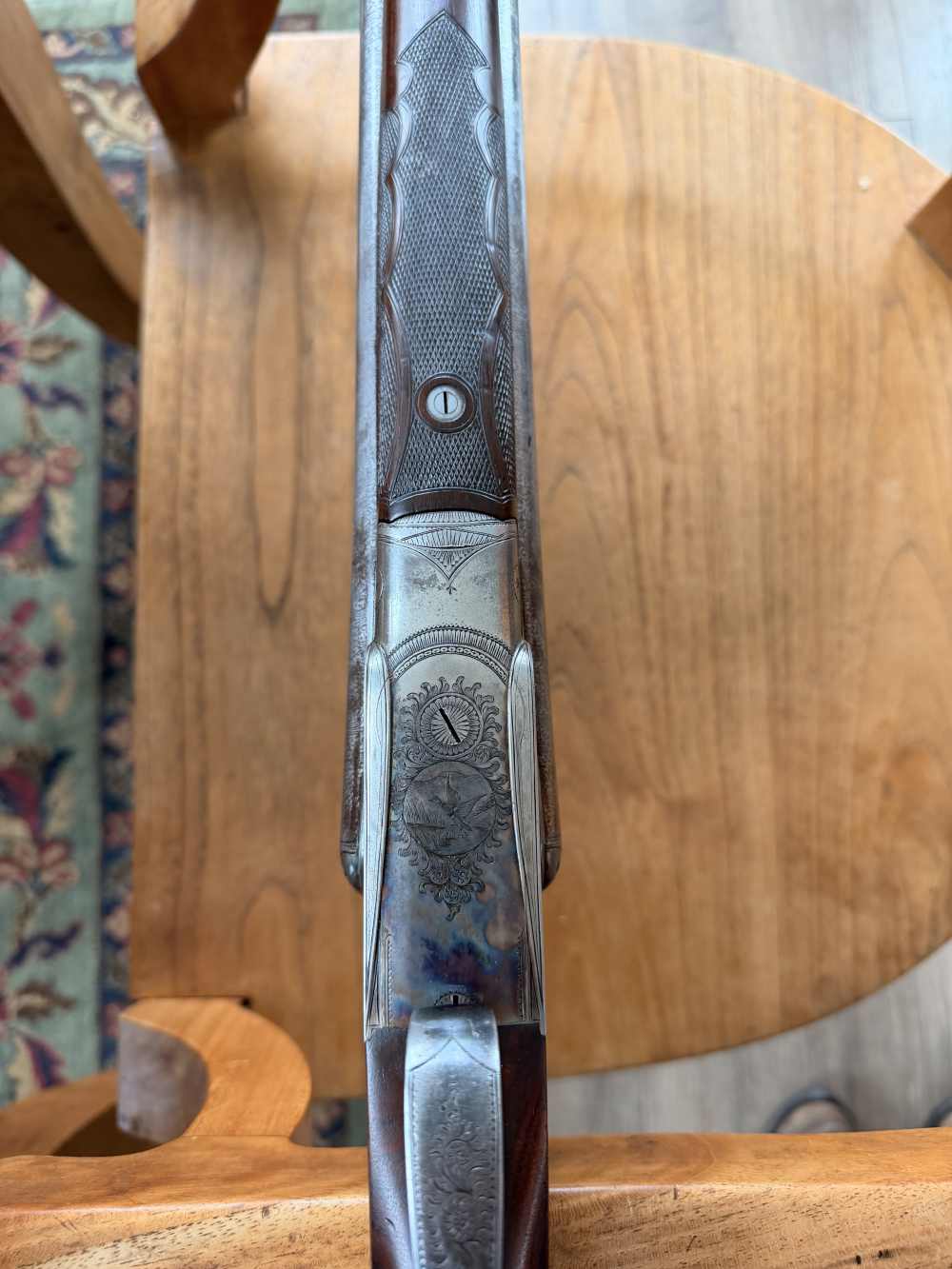 1902 Ithica Gun Co. Grade 3 Ejector, Auto Safety, Double Teigger, 16 Gauge-img-8