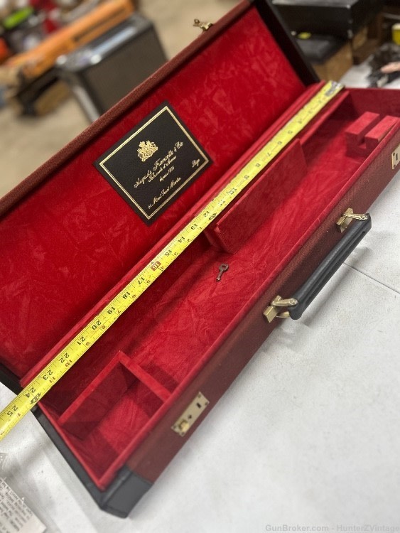 Vintage Shotgun case with Auguste Francotte label -img-4