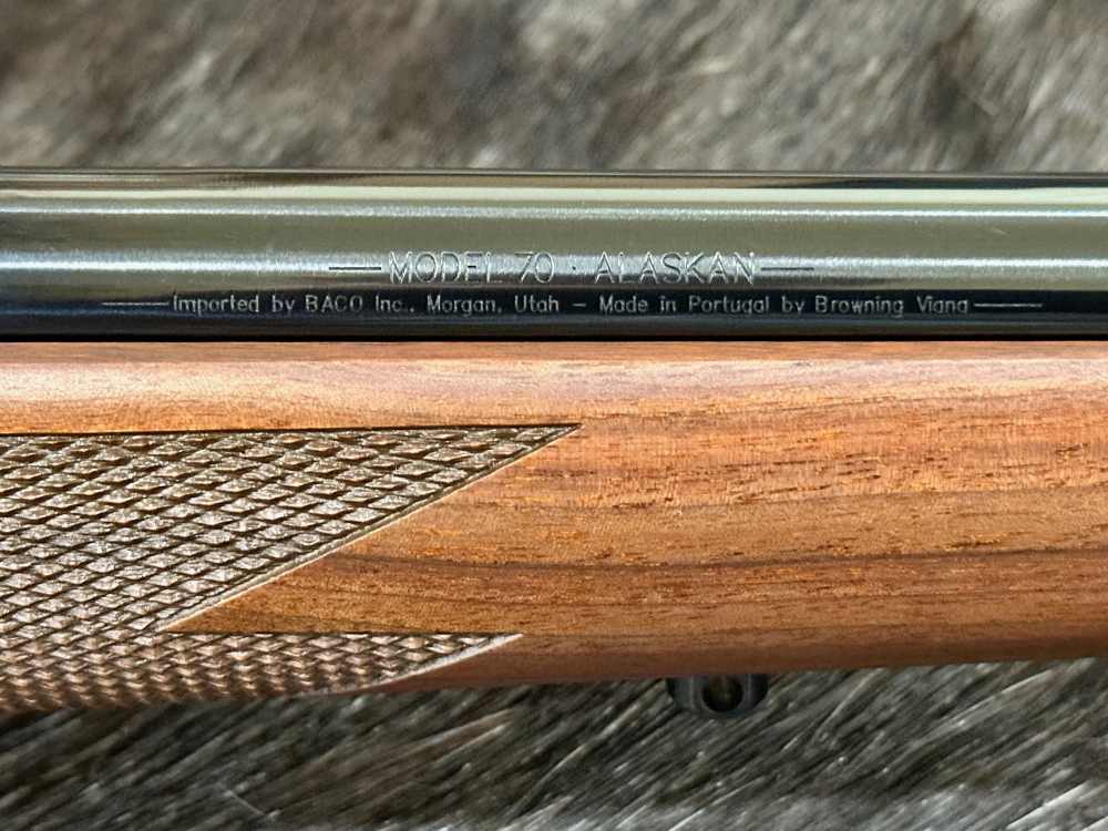 WINCHESTER MODEL 70 ALASKAN 375 H&H MAG 25", GREAT WOOD, FREE SAFARI-img-7