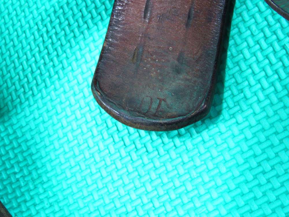 German WWII Army Belt Leather with Buckle Nice Condition "Gott Mit Uns"-img-6