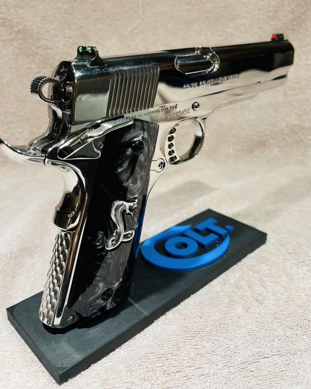 Colt 1911 Series 80 .45 Government Model Breathtaking Bright SS-img-8