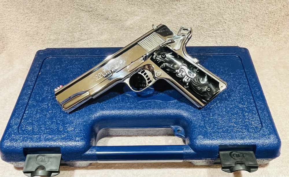 Colt 1911 Series 80 .45 Government Model Breathtaking Bright SS-img-1