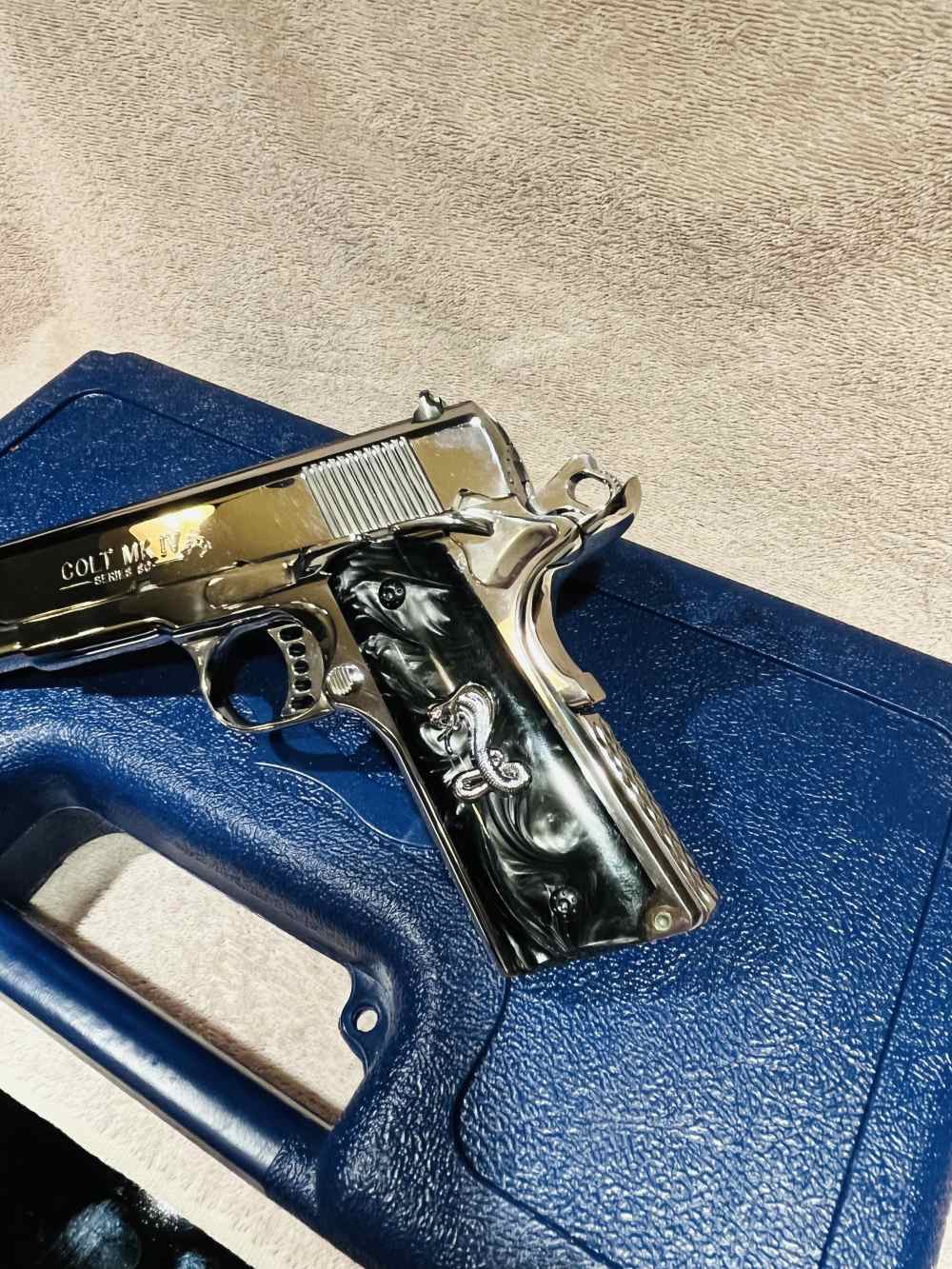Colt 1911 Series 80 .45 Government Model Breathtaking Bright SS-img-25