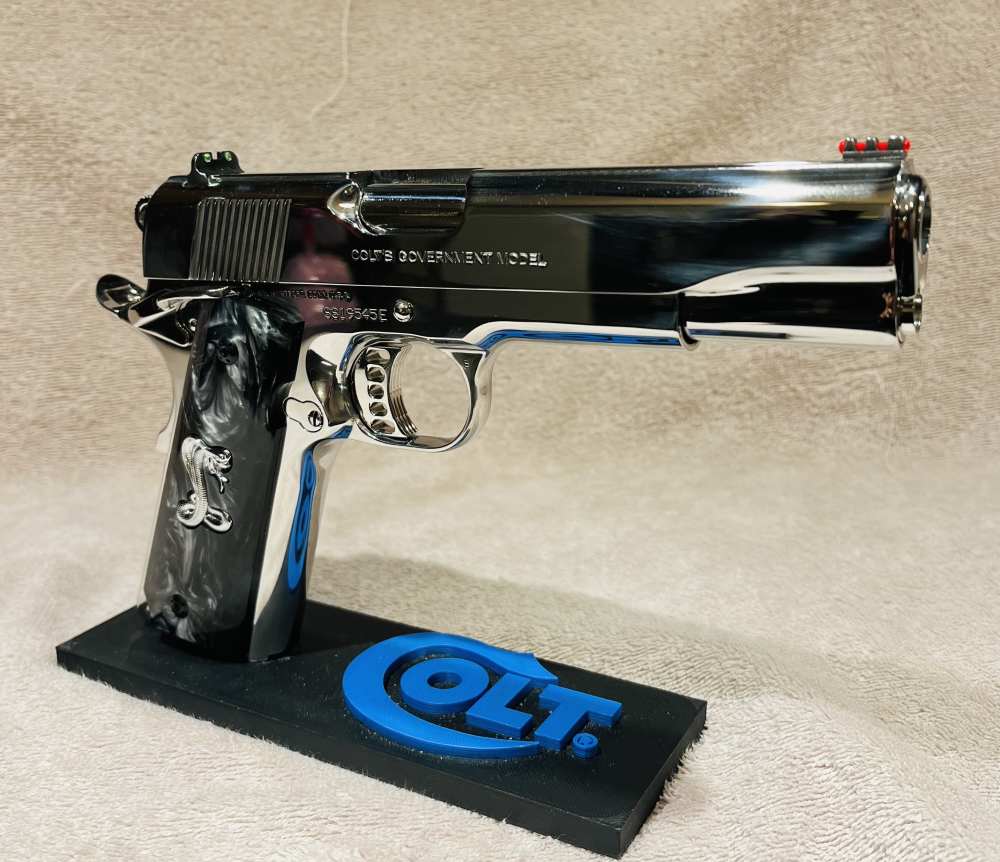 Colt 1911 Series 80 .45 Government Model Breathtaking Bright SS-img-6