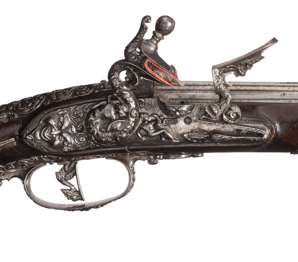 Exquisite North Italian (Brescia) Flintlock Pistol, ca. 1660-img-2
