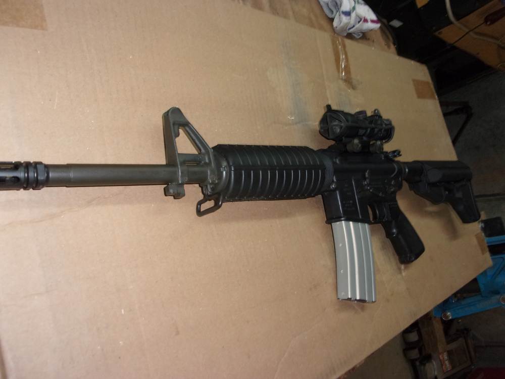 Bushmaster/Sendra M16 transferable 14.5", w/Trijicon TA01NSN, Excellent-img-1