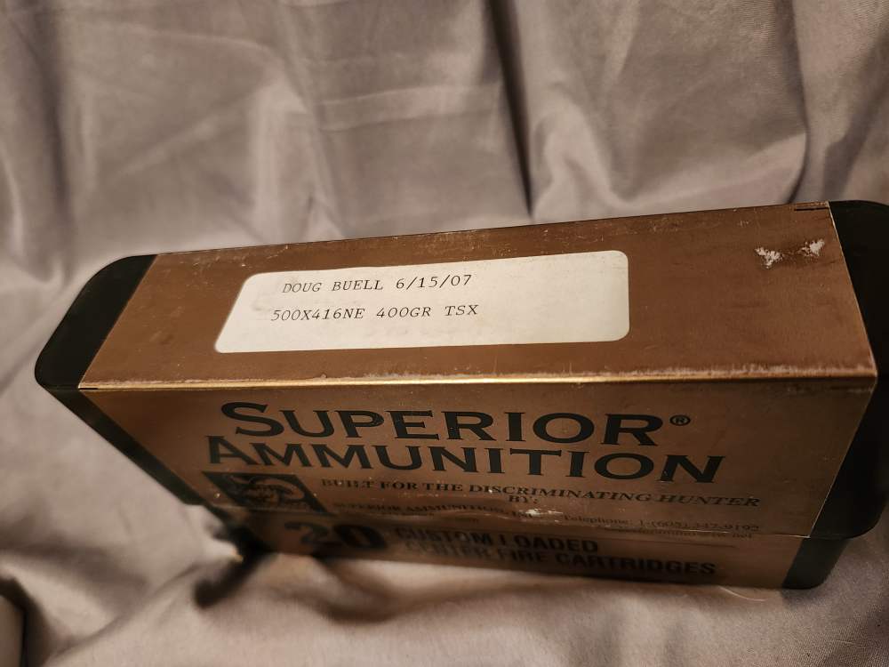 RCBS 500/416 NE dies, and bullets.  Like new! NR!-img-4