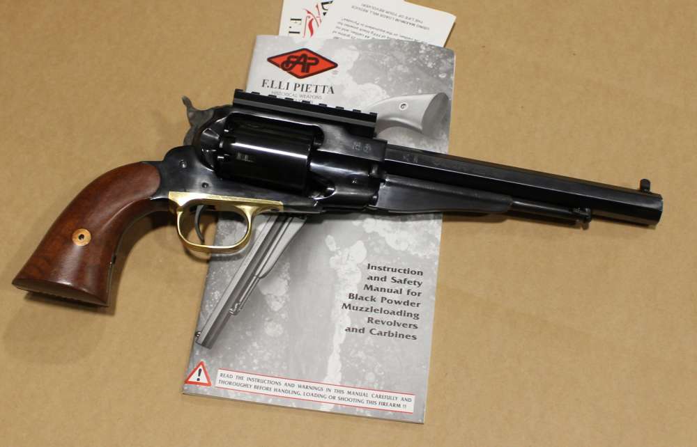 Pietta 1858 Remington Steel Army .44 - 8" barrel, NEW-img-0