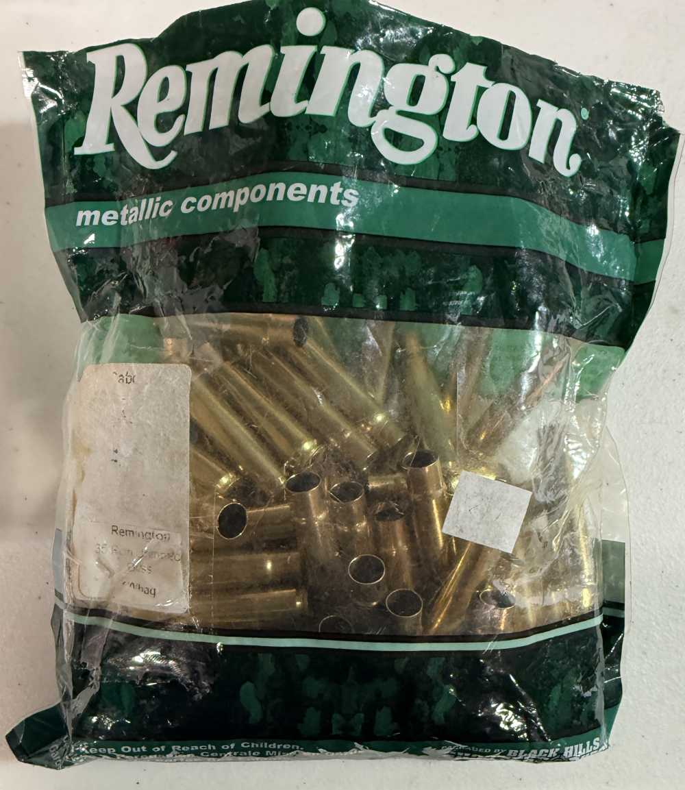 72 pieces of new Remington 35 Rem unprimed brass cases-img-0