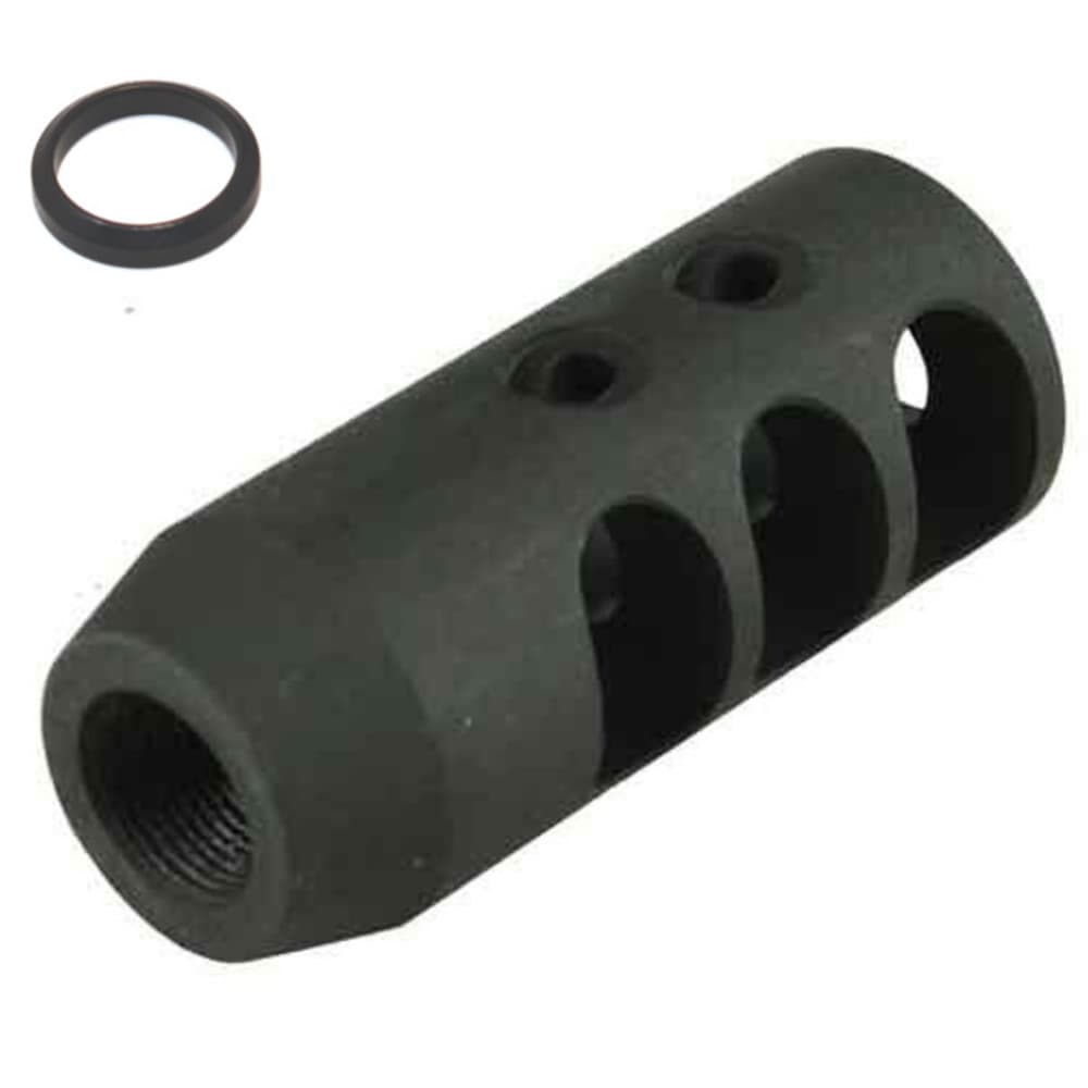 Steel Muzzle Brake 1/2-28 thread .22LR .22 Compensator Ruger 1022 10/22-img-1