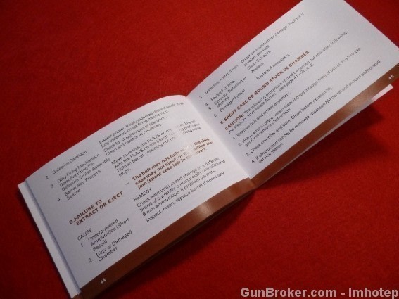 UZI Owner's Manual Model B 9MM SA -img-3