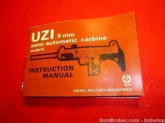UZI Owner's Manual Model B 9MM SA -img-0