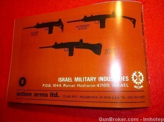 UZI Owner's Manual Model B 9MM SA -img-1