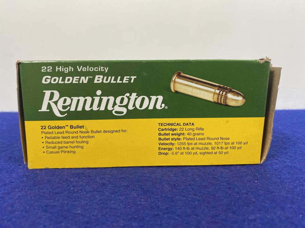 Remington 22 Golden Bullet .22LR High Velocity 1,000Rd *RIMFIRE AMMUNITION*-img-7