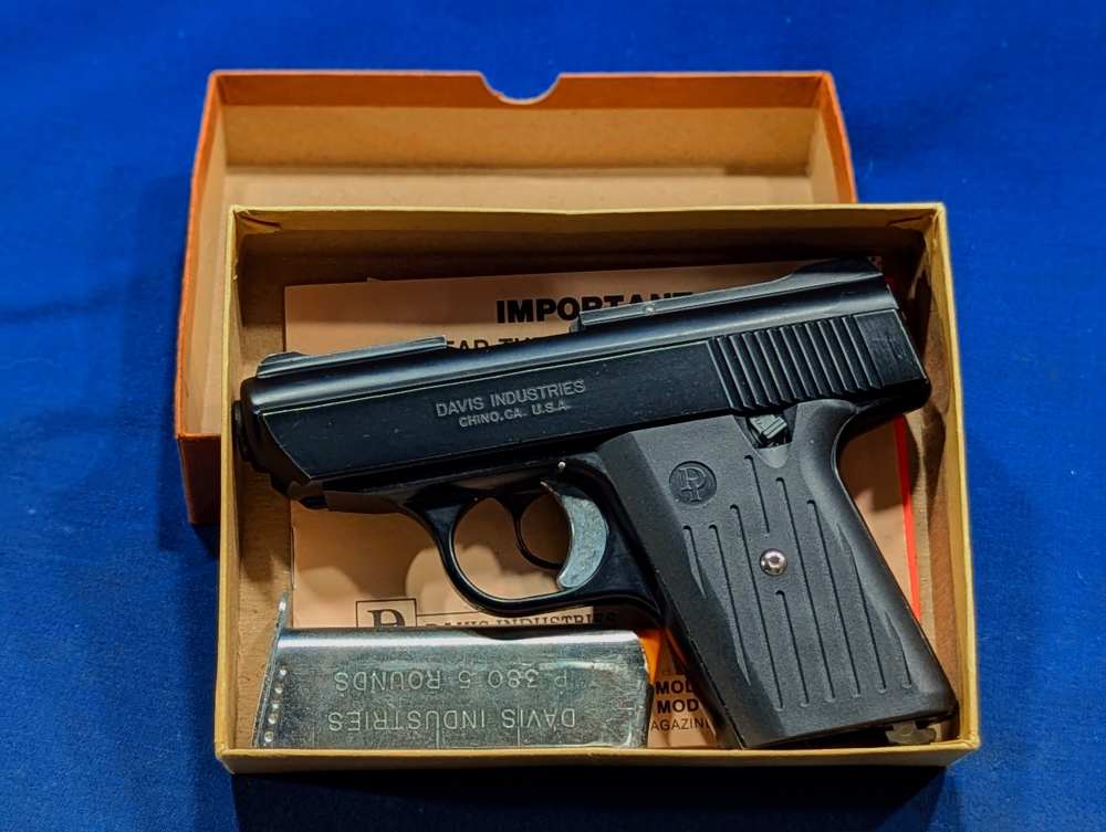 PRISTINE Davis Industries P-380 .380 ACP - Original Box, Paperwork, & Mag-img-1