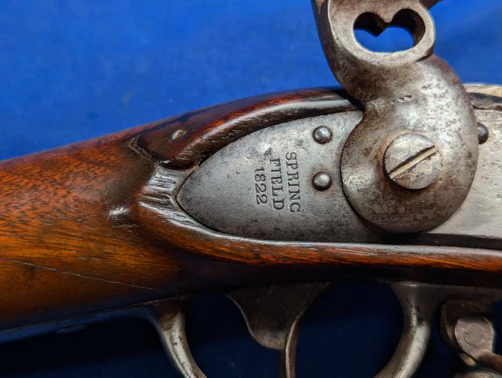 First Year Springfield 1822 Flintlock Reconversion 69 cal Smoothbore  -img-23