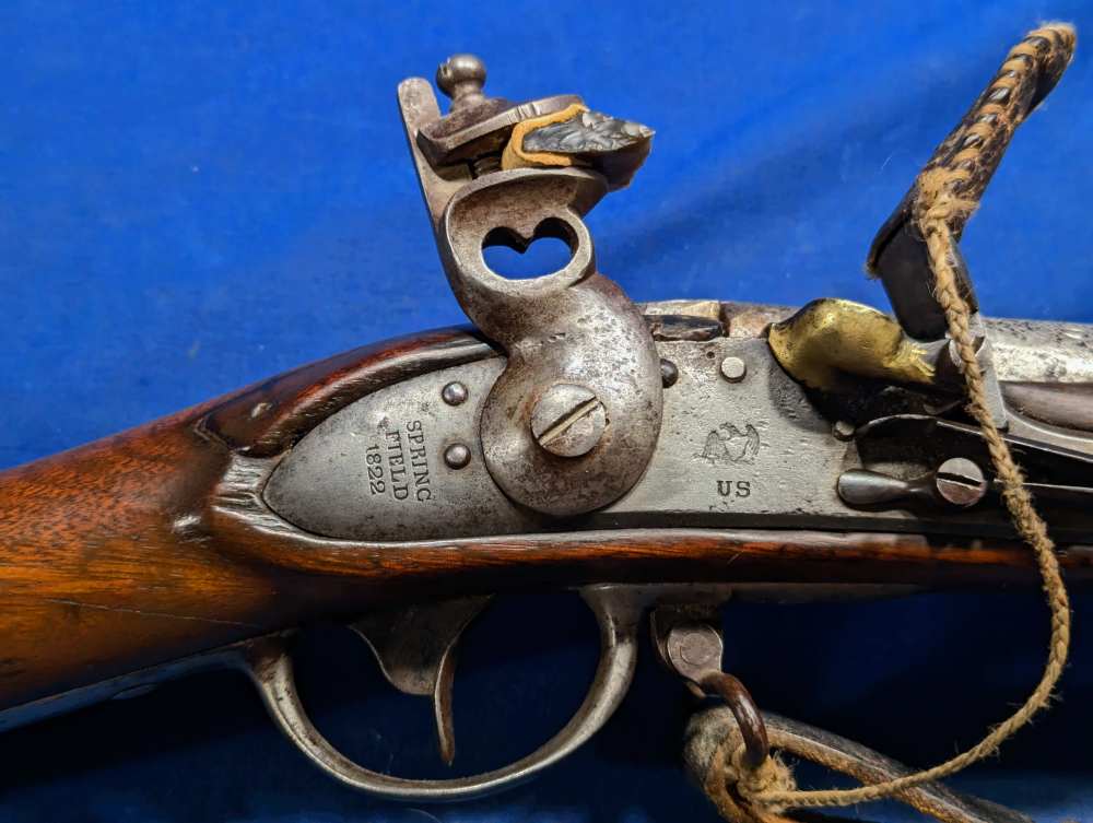 First Year Springfield 1822 Flintlock Reconversion 69 cal Smoothbore  -img-22