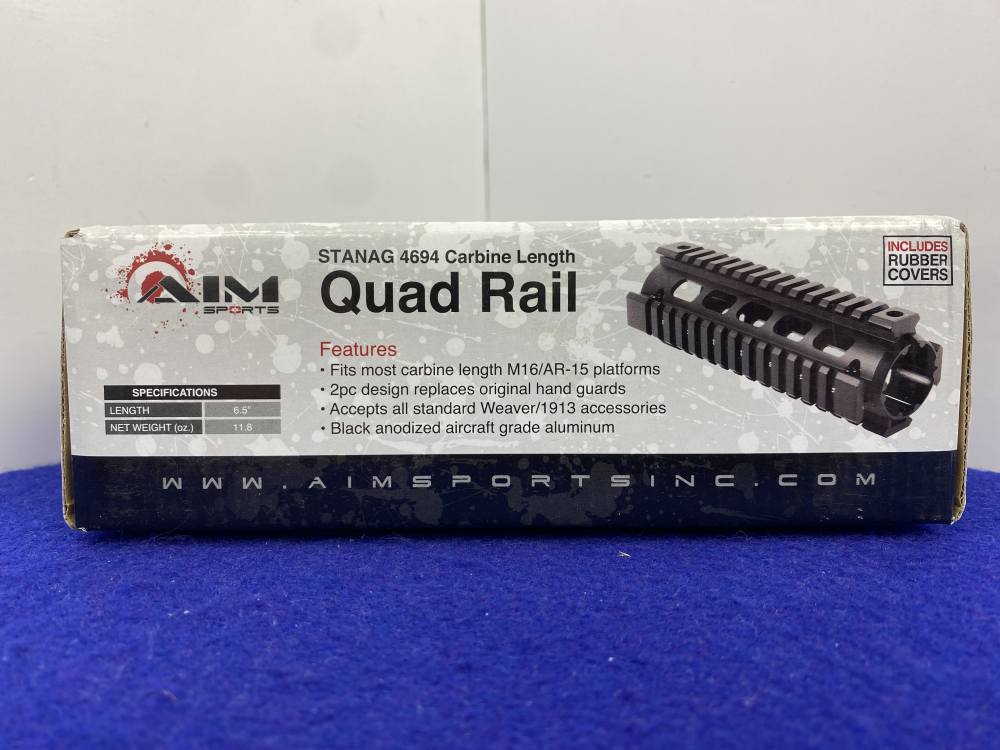 AIM SPORTS Carbine Length Aluminum Picatinny Hand-guard *TWO-PIECE RAIL*-img-0