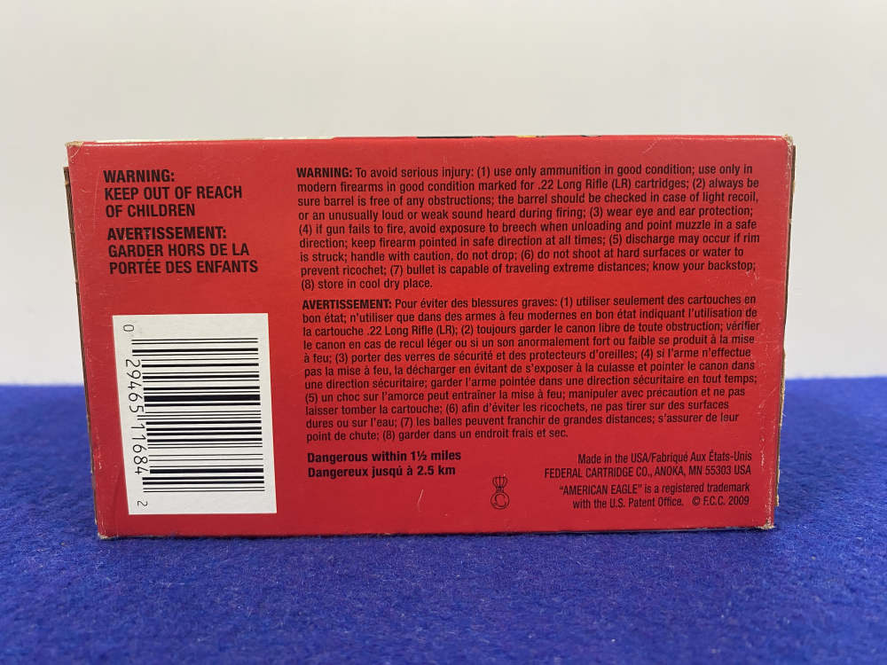 Federal American Eagle .22LR 800Rds *HIGH VELOCITY RIMFIRE AMMUNITION*-img-7