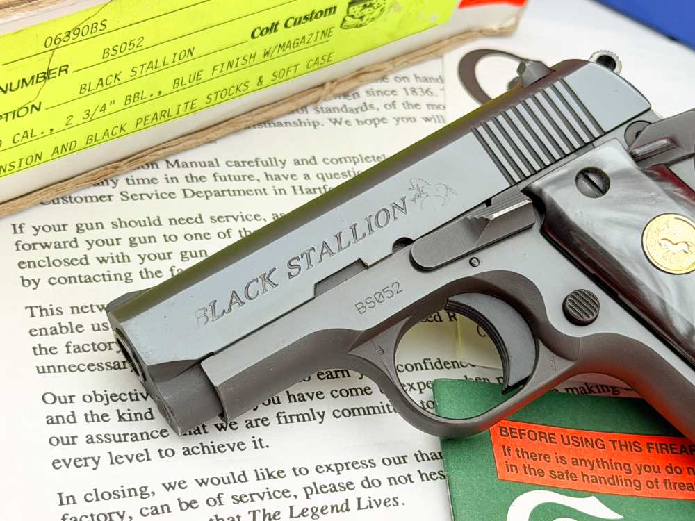 RARE 1993 Colt Custom Shop Black Stallion .380 ACP 2.75" 1 of 250 Low SN#52-img-3
