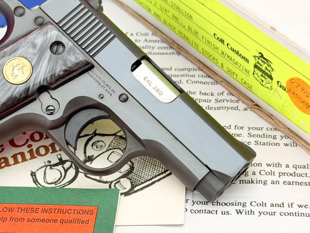 RARE 1993 Colt Custom Shop Black Stallion .380 ACP 2.75" 1 of 250 Low SN#52-img-7