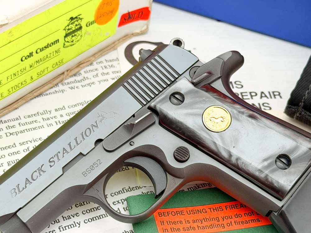 RARE 1993 Colt Custom Shop Black Stallion .380 ACP 2.75" 1 of 250 Low SN#52-img-4