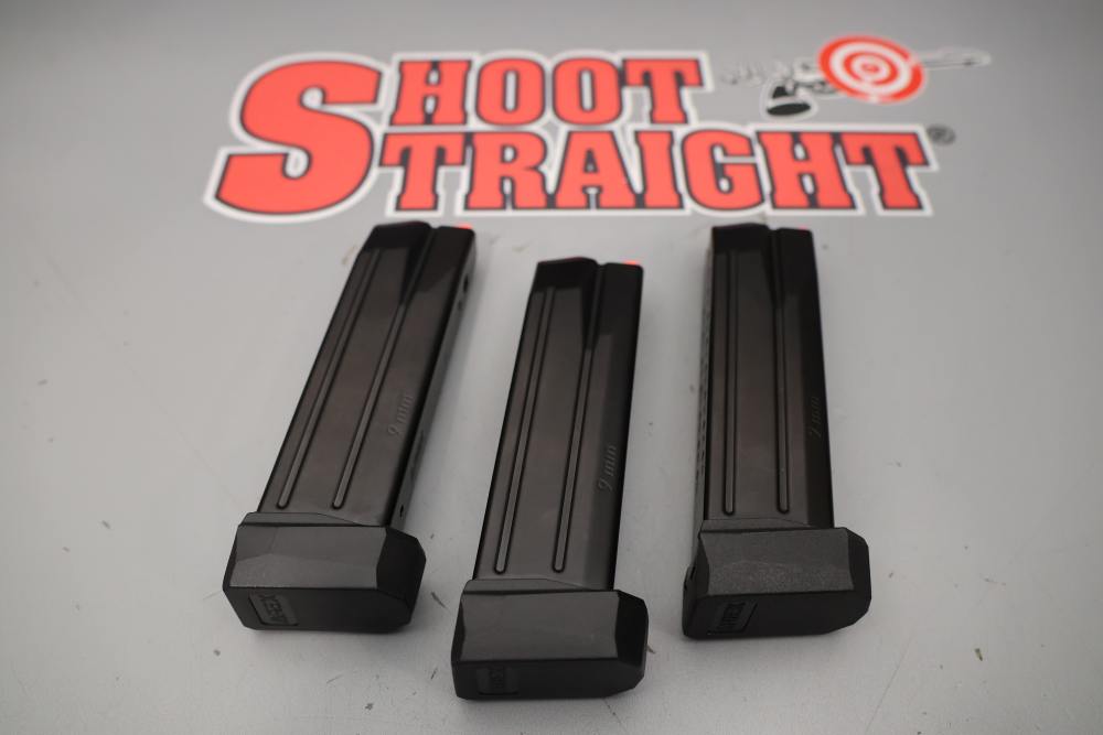 Lot O' Three (3) AREX 9mm 17rd Pistol Mags w/ Pouch-img-1