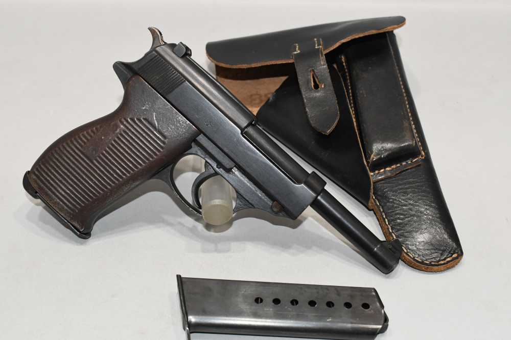 French Occupation SVW 45 Mauser P38 P.38 9mm Pistol W Holster Spare Mag C&R-img-0