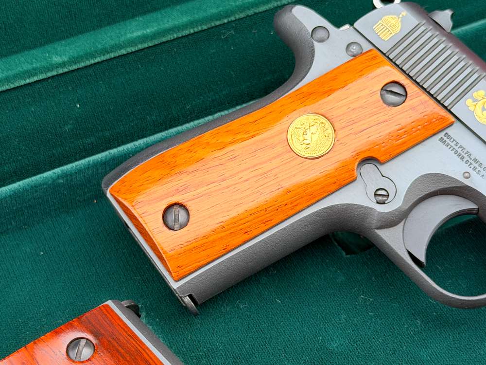 1983 Colt Custom Shop .380 MK IV Series 80 Matched Set Gold & Silver - NOS-img-17