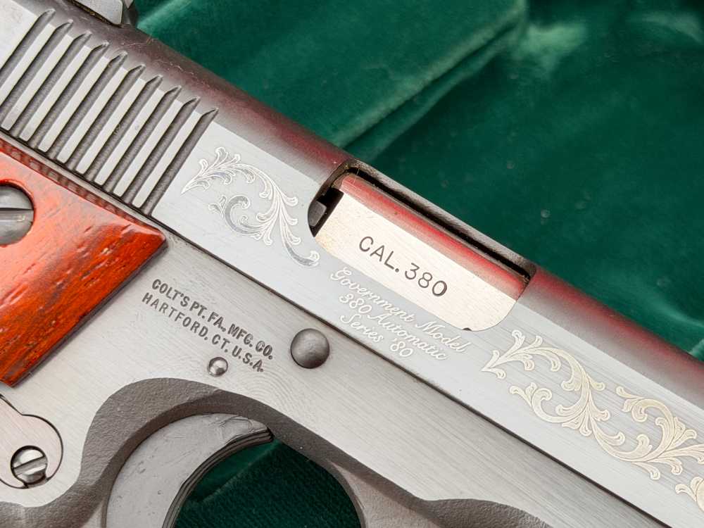 1983 Colt Custom Shop .380 MK IV Series 80 Matched Set Gold & Silver - NOS-img-24