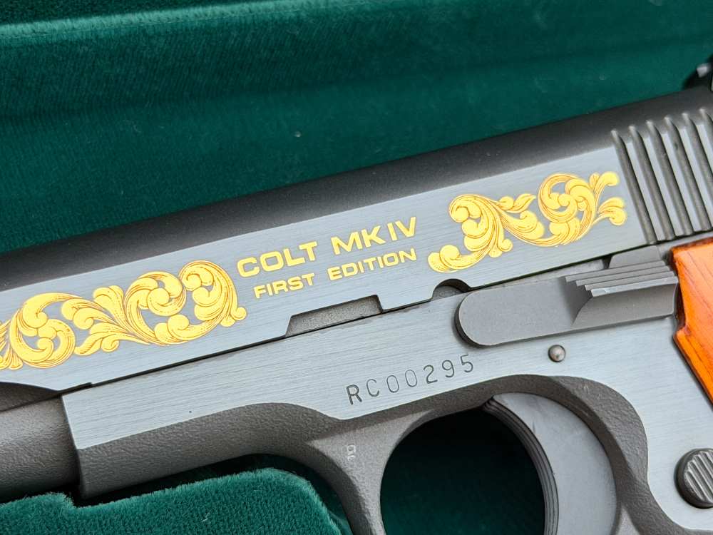 1983 Colt Custom Shop .380 MK IV Series 80 Matched Set Gold & Silver - NOS-img-8