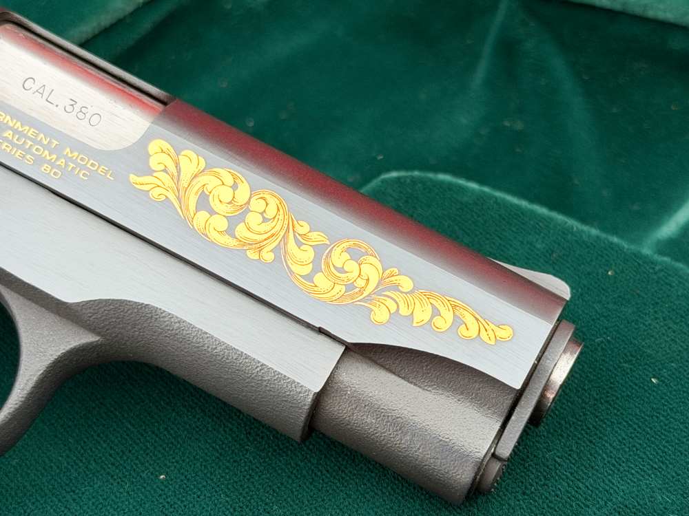 1983 Colt Custom Shop .380 MK IV Series 80 Matched Set Gold & Silver - NOS-img-19