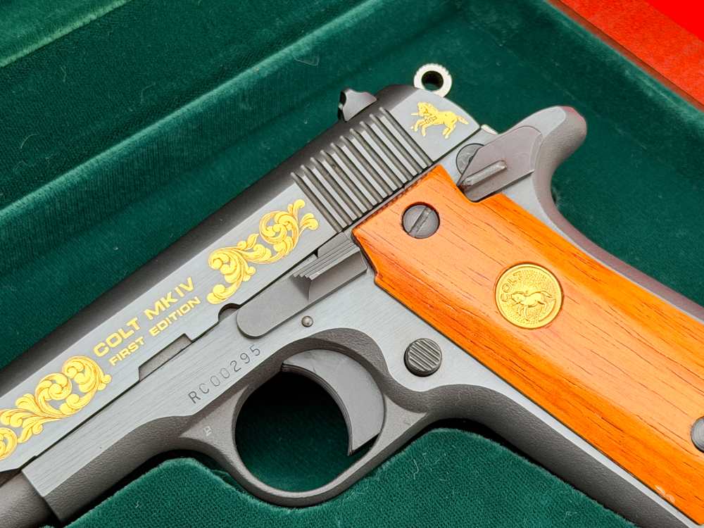 1983 Colt Custom Shop .380 MK IV Series 80 Matched Set Gold & Silver - NOS-img-6