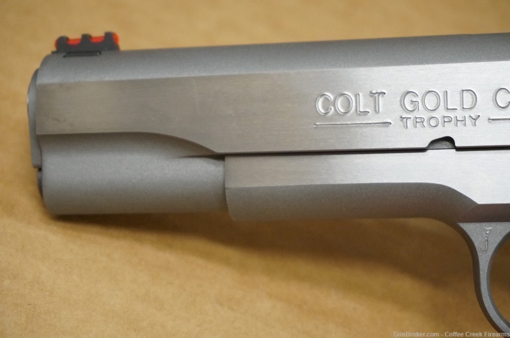 Colt Gold Cup Trophy Lite .45 ACP 5" Barrel Stainless Pistol Adj Sights-img-3
