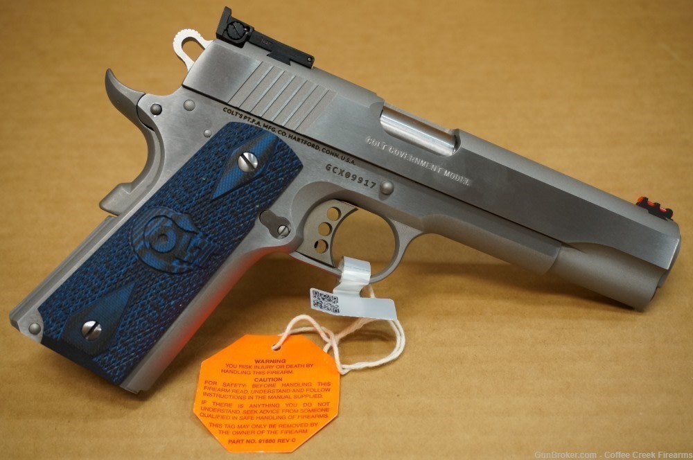 Colt Gold Cup Trophy Lite .45 ACP 5" Barrel Stainless Pistol Adj Sights-img-8